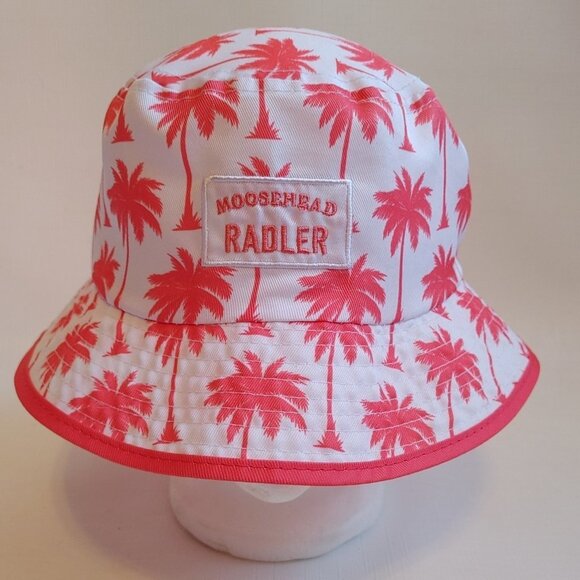 BRIGHT MOOSEHEAD RADLER Bucket Hat Palm Trees - Picture 1 of 7